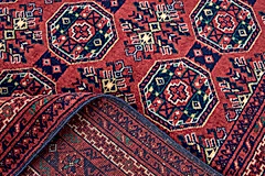 El Dokuma Belcik Kırmızı Yün
