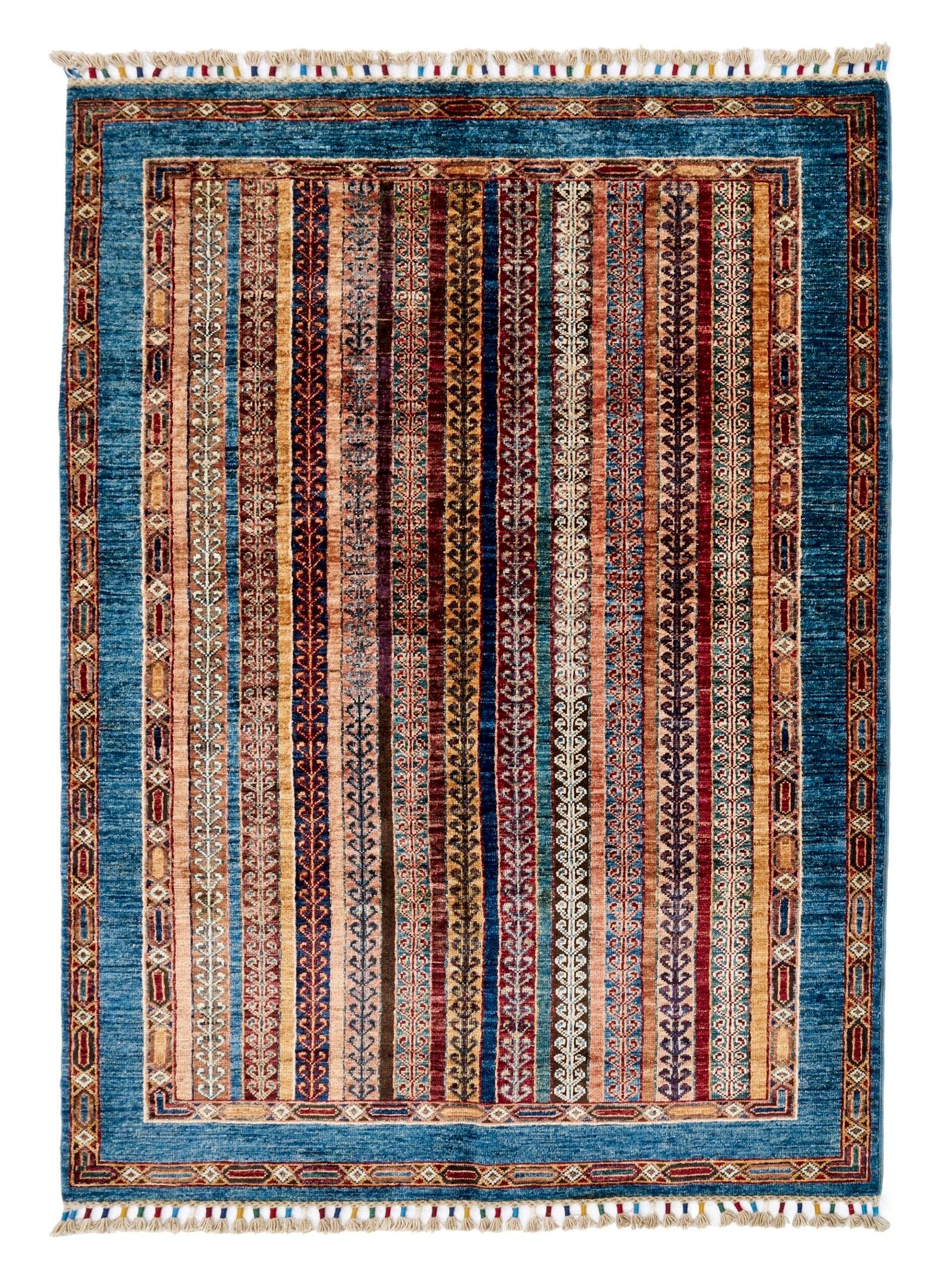 El Dokuma Şal Mavi Yün ÖÇİS1059