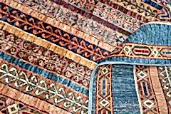 El Dokuma Şal Mavi Yün ÖÇİS1059