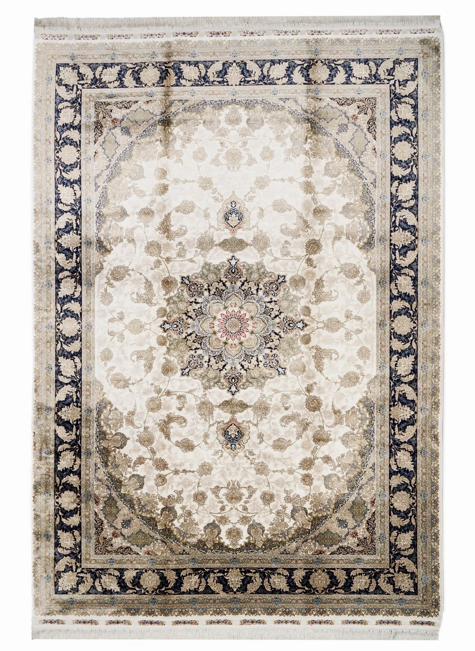 Makine İpek İsfahan Krem Halı ISF04
