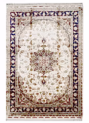 Makine İpek İsfahan Krem Halı ISF04