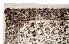Makine İpek İsfahan Krem Halı ISF01